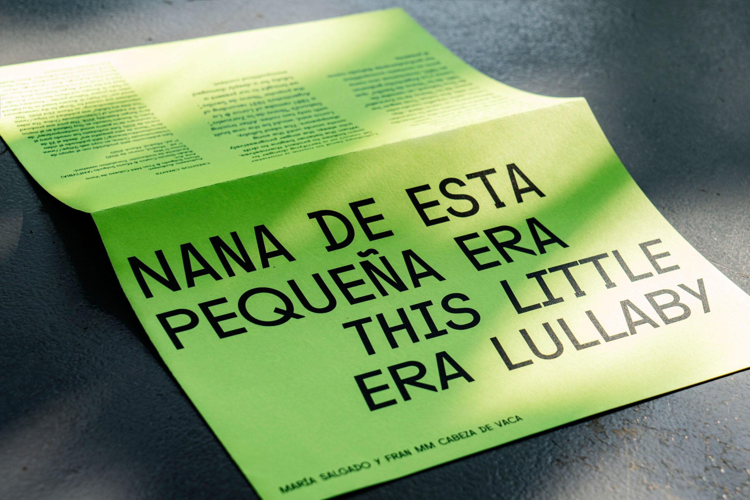 Nana de esta pequeña era